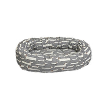 Donut Bed For Dogs in Dashing Dogs Fabric Finish Size - XXL