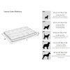 Luxury Crate Mattress For Dogs in Blush Fabric Finish Size - MED