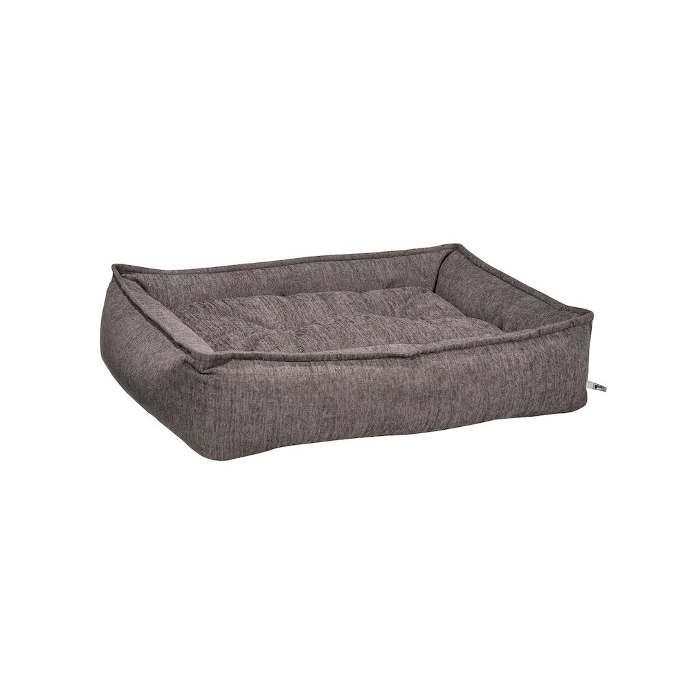 Sterling Lounge Bed For Dogs in Charcoal Fabric Finish Size - SML