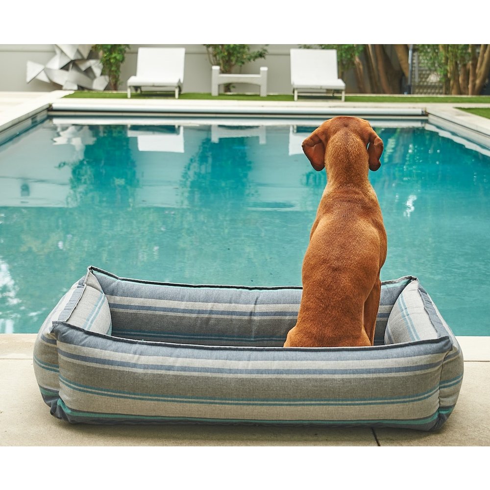 Outdoor Urban Lounger Bed For Dogs in Dune Fabric Finish Size - LRG