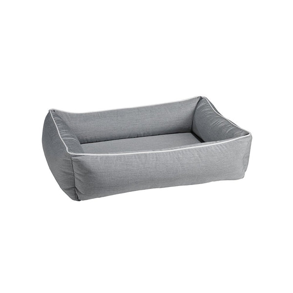 Outdoor Urban Lounger Bed For Dogs in Heather Grey Fabric Finish Size - MED