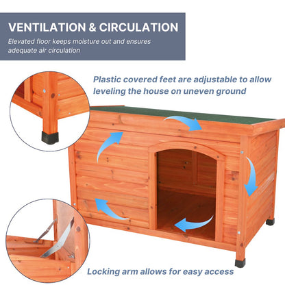 natura Classic Dog House, Medium, Brown