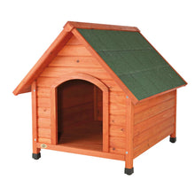 Cottage Weatherproof Outdoor Wooden Dog House Raised Floor for Medium Dogs Brown
