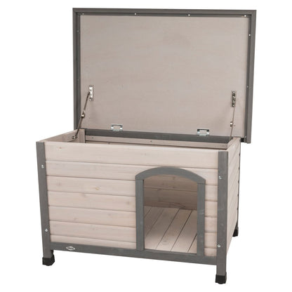 natura Classic Dog House, Medium, Gray