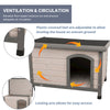 natura Classic Dog House, Medium, Gray