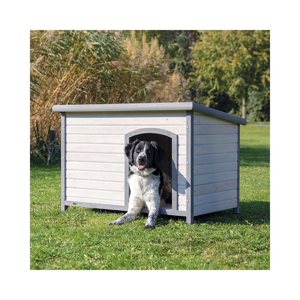natura Classic Dog House, Large, Gray