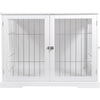 29.5" Dog Crate, Wooden Indoor Kennel Furniture for Small Dogs Up to 25 lb