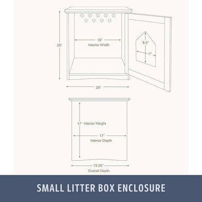 Small Cat Litter Box Enclosure Hidden Litter Indoor Cat Furniture Pet Home