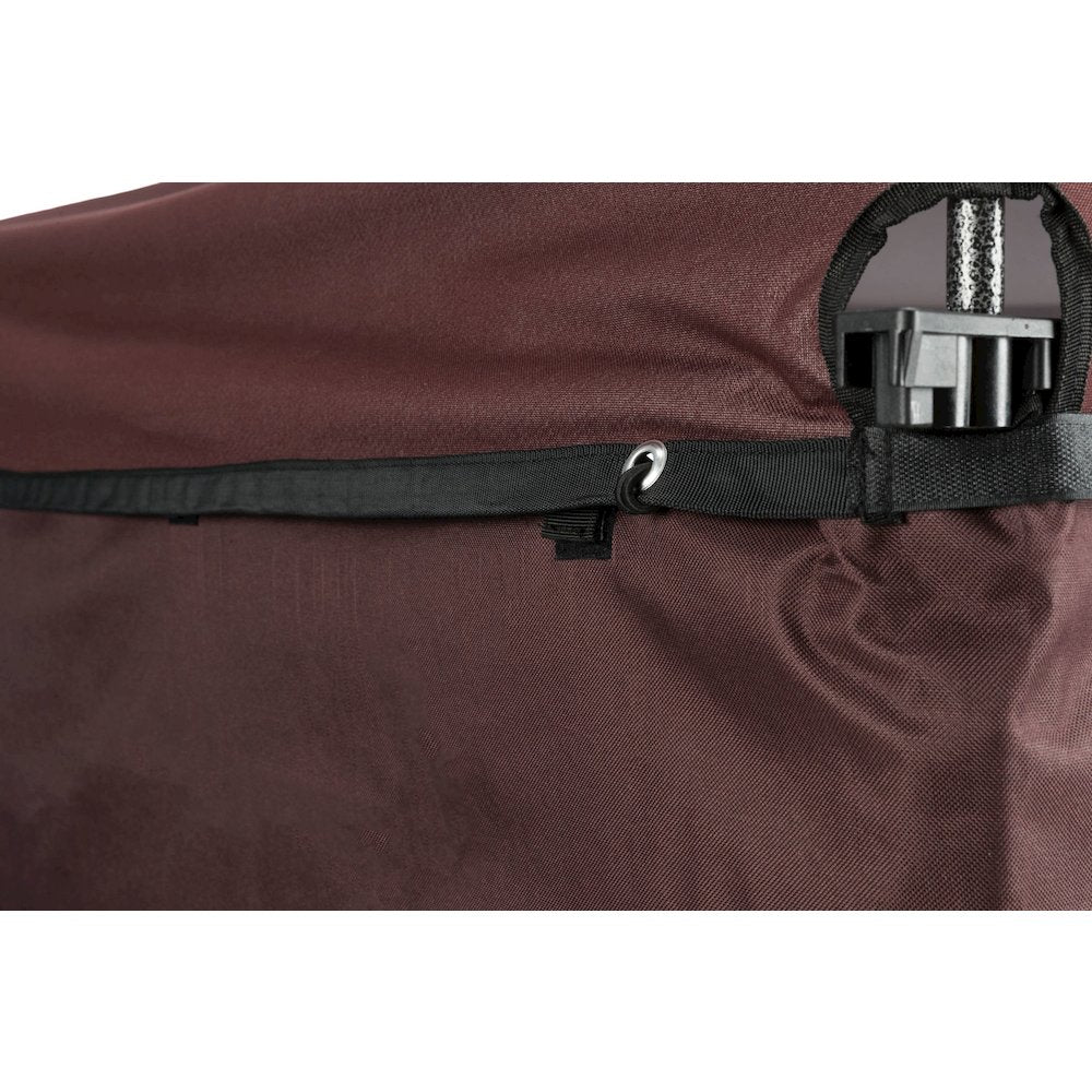 Dog Kennel Sunshade, All Weather Side Panel, Fits 4x4x4.5-FT Kennel, Burgundy