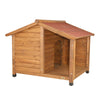 natura Lodge Elevated Weatherproof Wooden Medium Outdoor Dog House