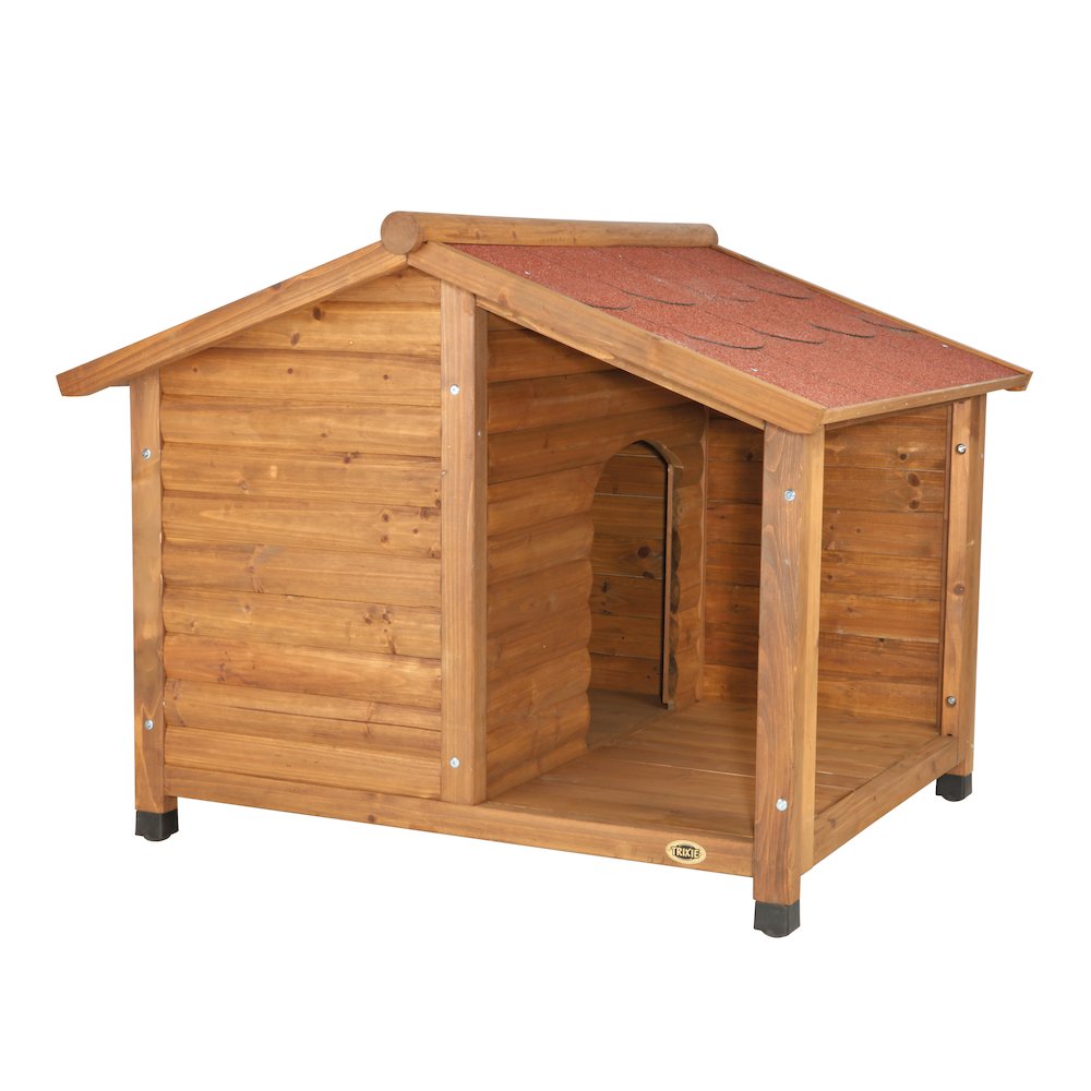 natura Lodge Elevated Weatherproof Wooden Medium Outdoor Dog House