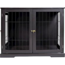 29.5" Dog Crate, Wooden Indoor Kennel Furniture for Small Dogs Up to 25 lb