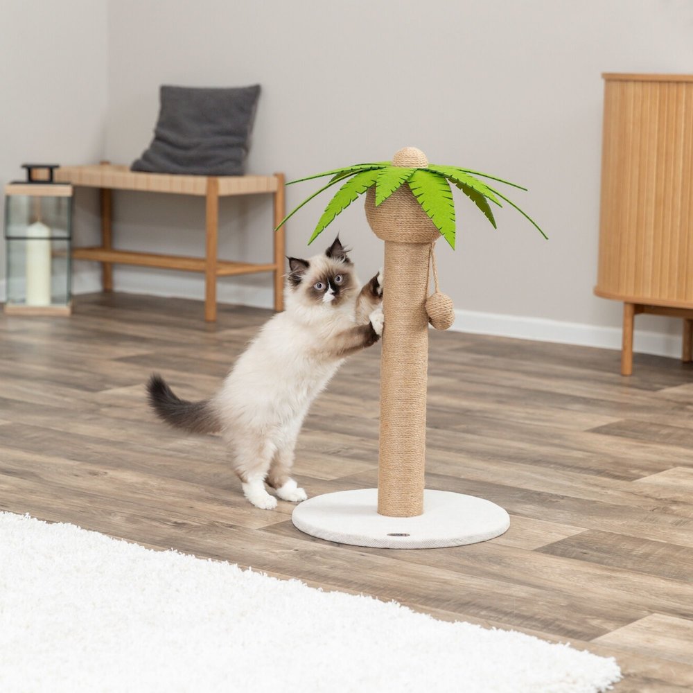 Palmela 25" Jute Scratching Post - Cute Whimsical Cat Palm-Tree