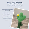 Fero 24" Jute Scratching Post - Cute Whimsical Cactus Cat Tree with Dangling Toy