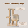 Aspen 37" Cat Tree, Modern Multi-Level Cat Tower Five Sisal Scratching Posts