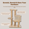 Aspen 37" Cat Tree, Modern Multi-Level Cat Tower Five Sisal Scratching Posts