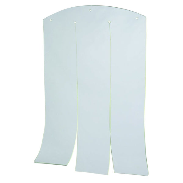natura 15 x 18.1" Vinyl Door Flaps for Wooden Outdoor Dog Houses, Clear Plastic
