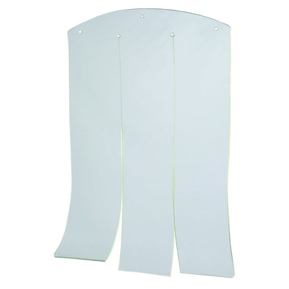 natura 15 x 18.1" Vinyl Door Flaps for Wooden Outdoor Dog Houses, Clear Plastic