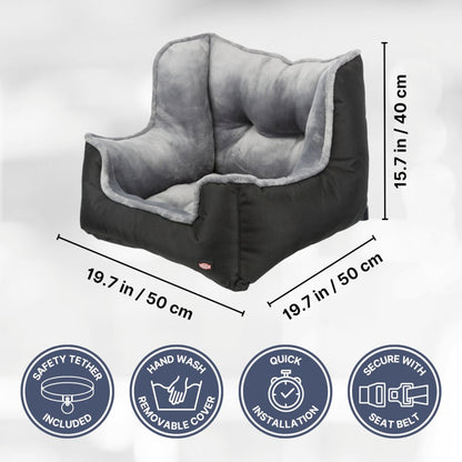 Convertible Deluxe Pet  Car Seat, Dog Booster Seat, Travel Pet Bed