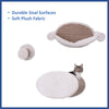Liam Multi-Level Wall Mounted Cat Perch-Lounge Set, Brown