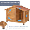 natura Lodge Elevated Weatherproof Wooden Small Outdoor Dog House