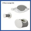 Liam Multi-Level Wall Mounted Cat Perch-Lounge Set, Gray