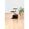 Valencia Plush & Sisal 3-Level 28" Cat Tree with Scratching Posts & Condo, Brown