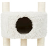 Baza Plush & Jute 52" Cat Tower Scratching Posts Condo Perch Hammock Cat Toy