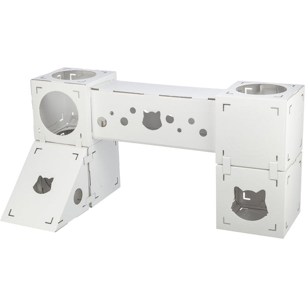 Finca Felice Indoor Modular Cardboard Cat Condo, Cat Play Tower