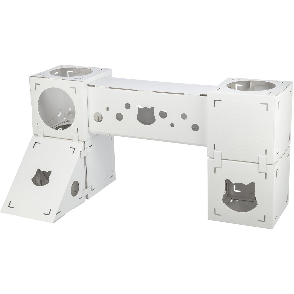 Finca Felice Indoor Modular Cardboard Cat Condo, Cat Play Tower