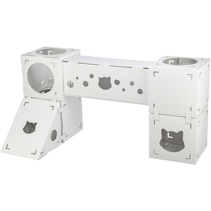 Finca Felice Indoor Modular Cardboard Cat Condo, Cat Play Tower