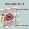 Fantasy Board Strategy Game for Cats, Puzzle Toy, Treat Dispenser