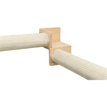 Wall Set 5 Multi-Level Wall Mounted Cat Perch System with Scratching Posts