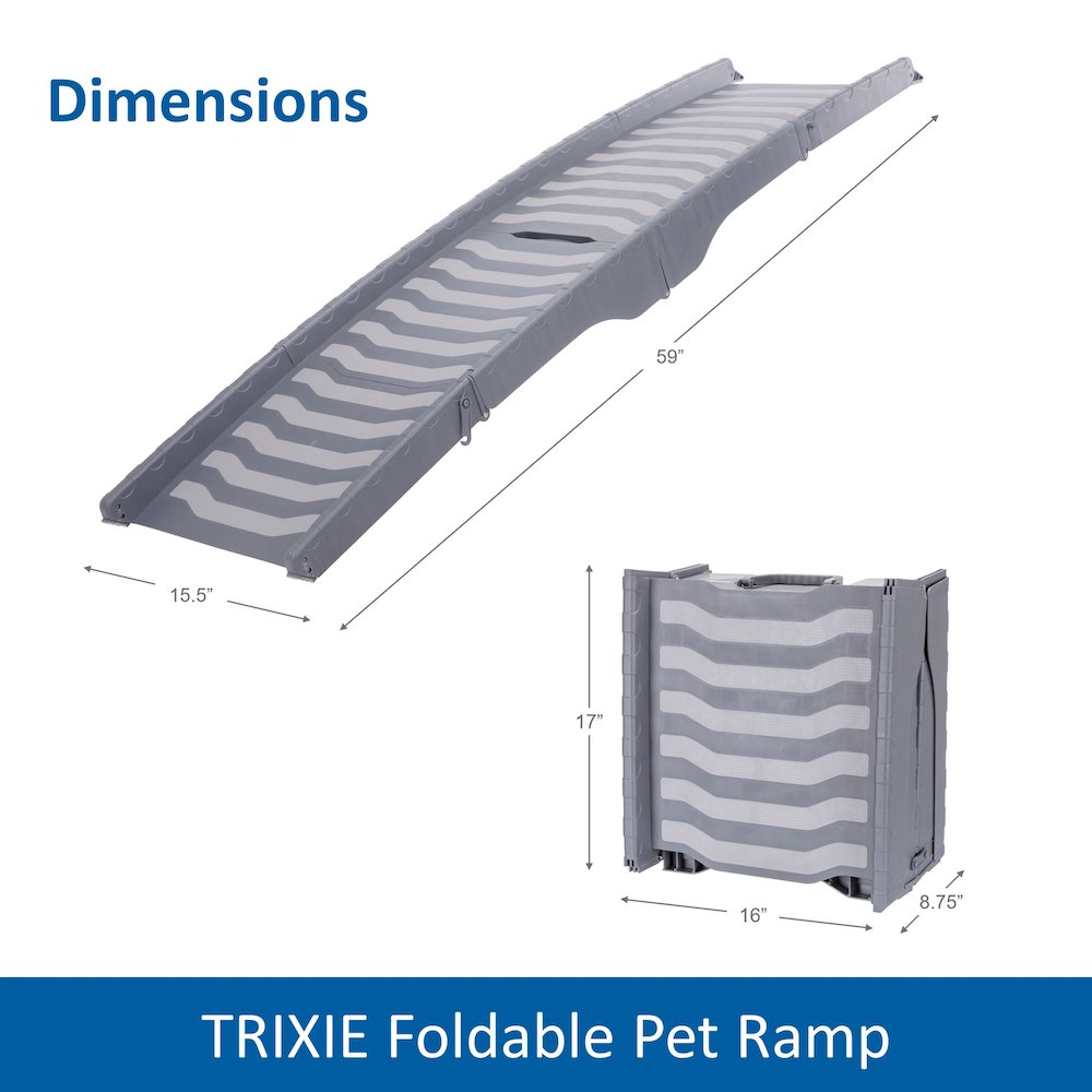 59-in Pet Ramp for Small to Medium Dogs up to 55 lbs, Easy to Store