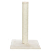 Parla Sisal 24.5" Cat Scratching Post with Plush Base, Beige