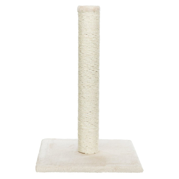 Parla Sisal 24.5" Cat Scratching Post with Plush Base, Beige