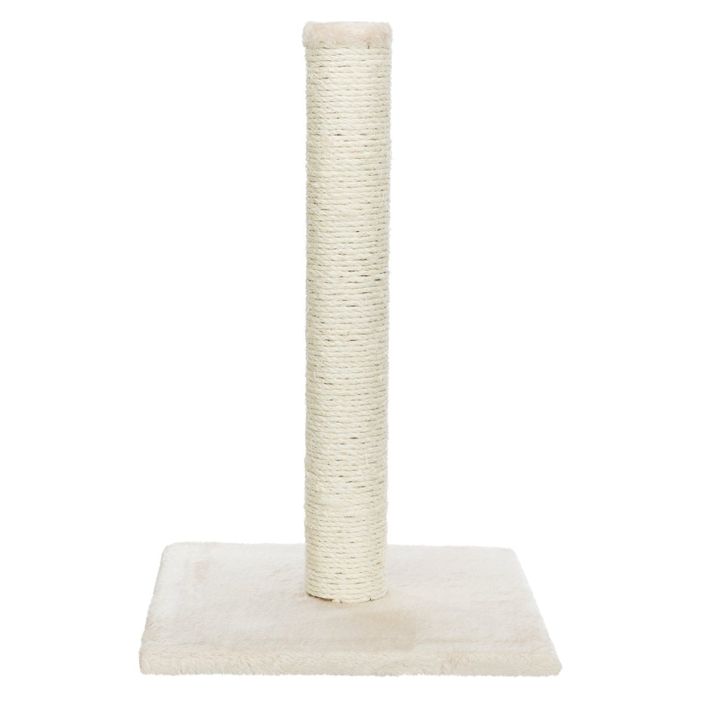 Parla Sisal 24.5" Cat Scratching Post with Plush Base, Beige
