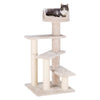 Tulia Senior Plush & Sisal 4-Level 40.2" Cat Tree, Scratching Posts & Bed