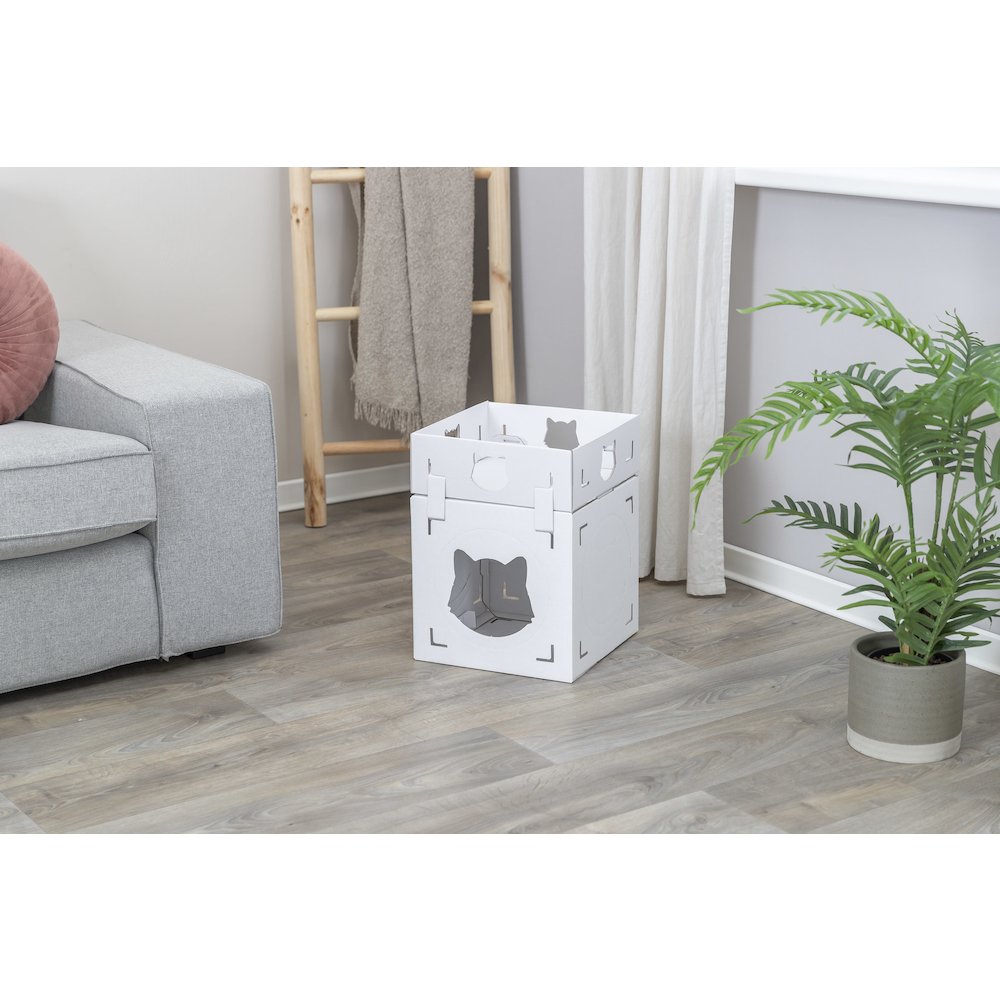 Casa Cara Indoor Modular Cardboard Cat Condo, Cat Play Tower
