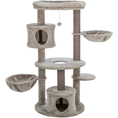 Anna Plush & Sisal 50" Cat Tree Scratching Posts Condos Hammocks Perches Cat Toy