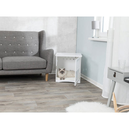 1-Door 20" Wooden Indoor Furniture Style Crate for Small Dogs, White