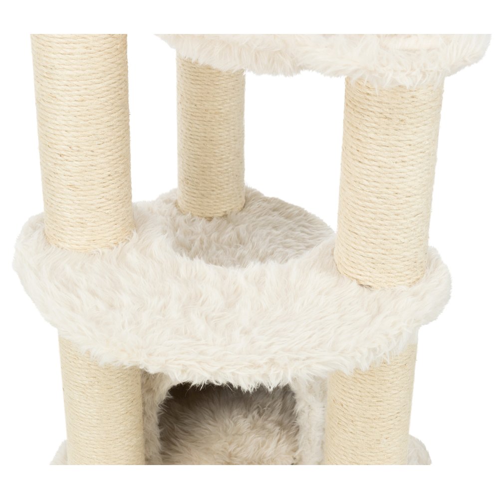 Baza Junior Jute & Plush 3-Level 39" Cat Tower, Scratching Posts and Condo
