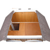 2-Story Weatherproof Elevated Outdoor Cat Retreat with Balcony, Brown