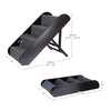 4-Step Wooden Pet Stairs with Adjustable Height and Carpet Treads, Brown
