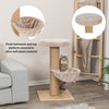 Mauricio Sisal & Plush 33" Cat Tree with Sisal Scratching Post, Perch & Hammock
