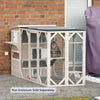 Outdoor 3-Story Cat House, Weatherproof Cat Shelter, Escape Doors and Windows