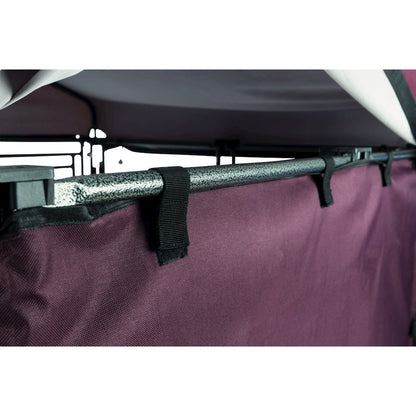 Dog Kennel Sunshade, All Weather Side Panel, Fits 2.5x2.5x3-FT Kennel, Burgundy