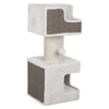 Ava XXL Jute & Plush 2-Level 34" Cat Tree with Scratching Post & Condo, Gray