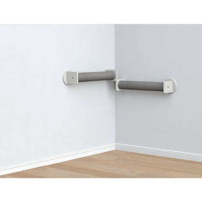 Wall Set 5 Wall Mounted Cat Perch System with 2 Scratching Posts for Corners