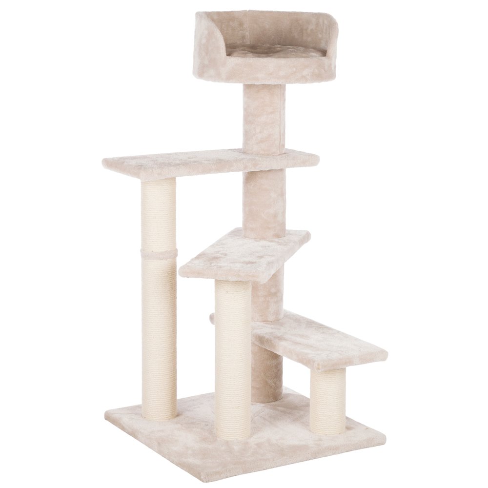 Tulia Senior Plush & Sisal 4-Level 40.2" Cat Tree, Scratching Posts & Bed